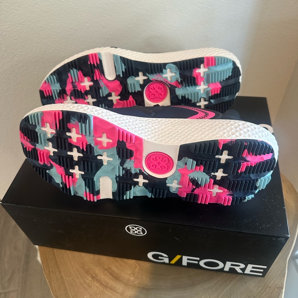 G/FORE MG4X2 Women’s Golf Shoes in Navy and Pink - Picture 3 of 4